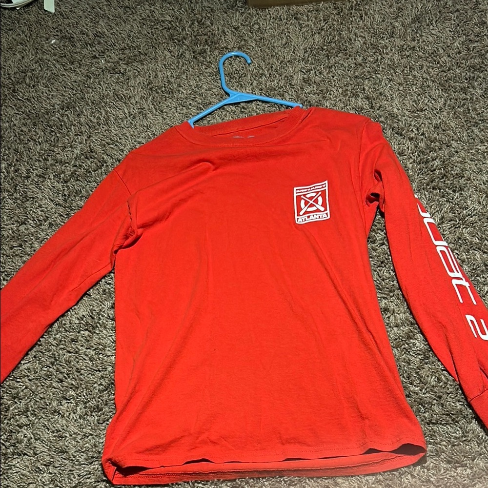 Red Kids Long Sleeve Shirt